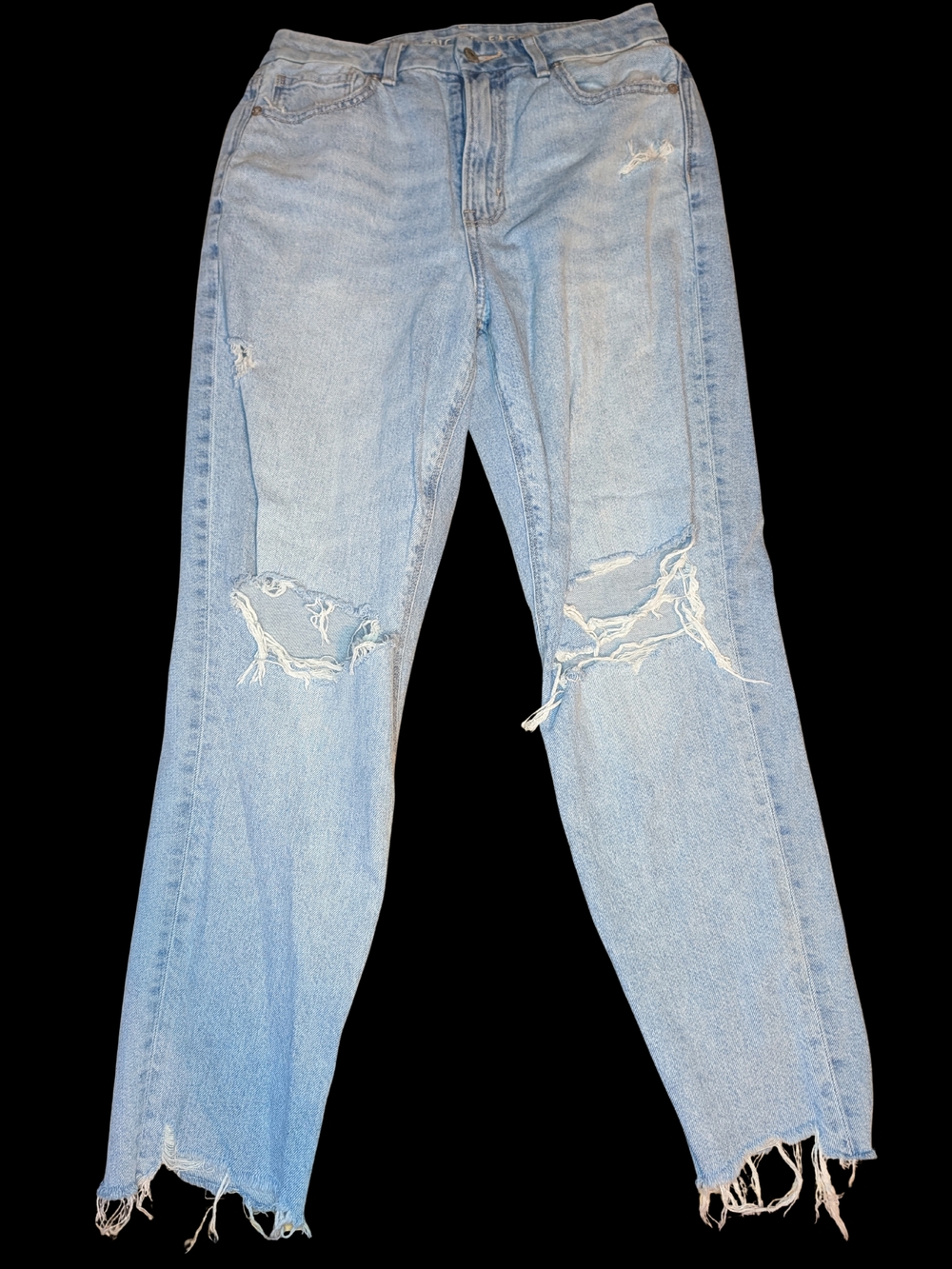 American Eagle Light Blue High-Waist Jeans